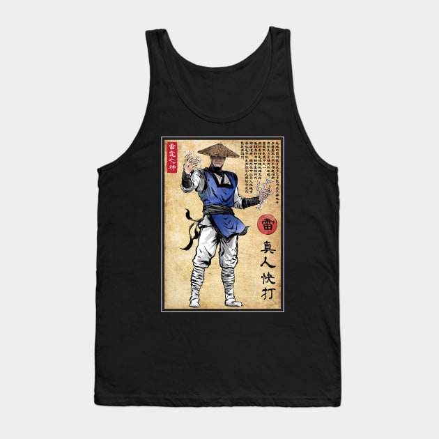 Thunder God woodblock Tank Top by DrMonekers